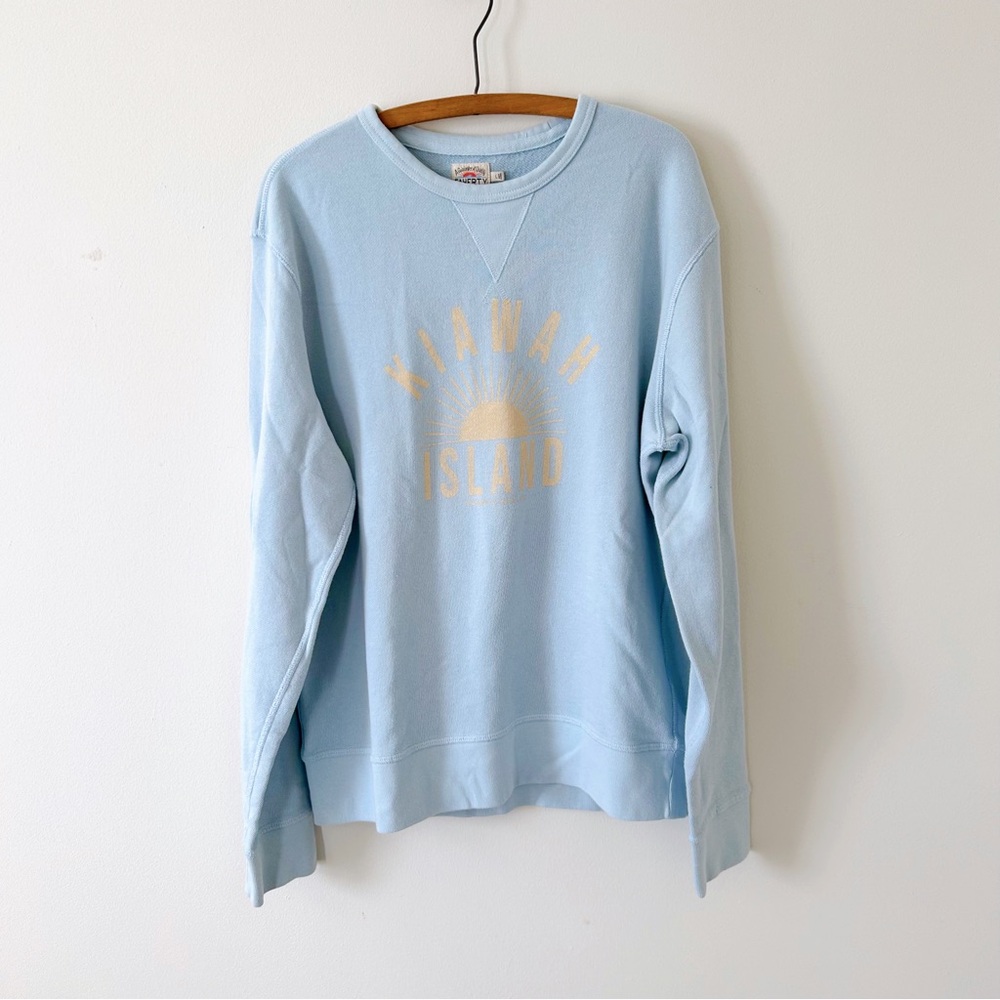 Faherty Kiawah Island Blue Pullover Sz L